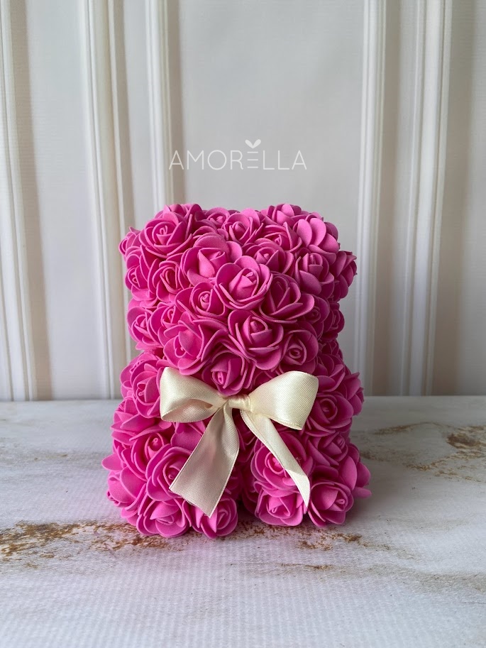 MINI OSO DE FLORES - ROJO (copia)