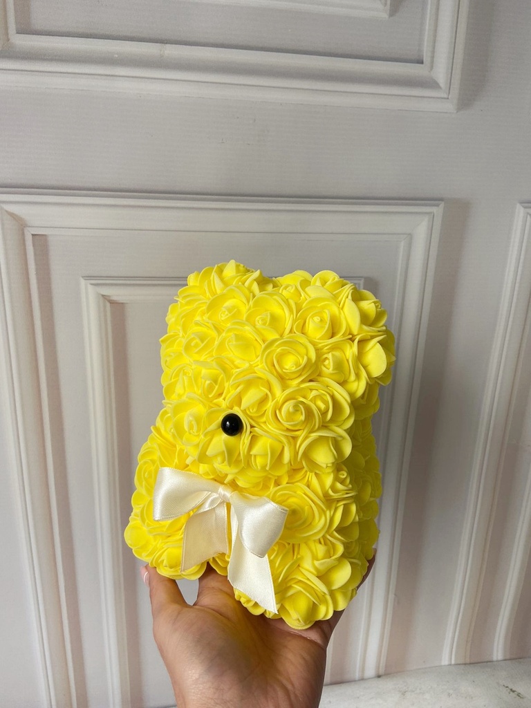 MINI OSO DE FLORES - ROJO (copia)