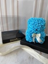 MINI OSO DE FLORES - AZUL