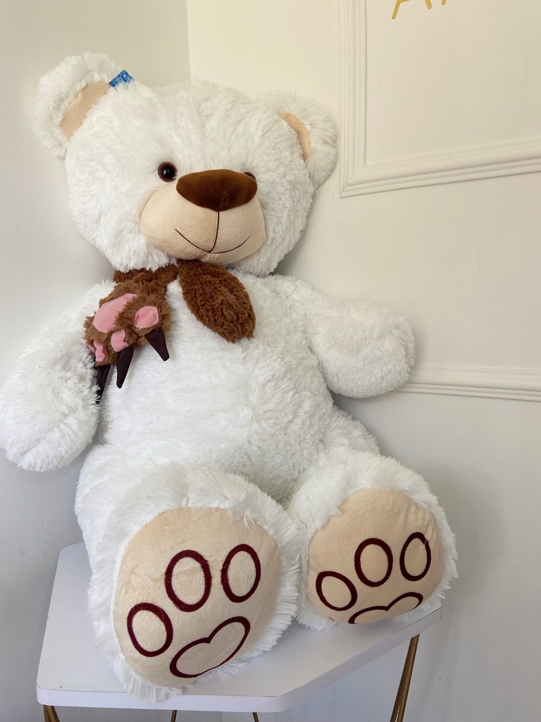 OSO DE PELUCHE - BLANCO 80CM  