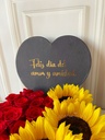 CORAZON ROSAS Y GIRASOL