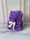 MINI OSO DE FLORES - LILA