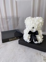 MINI OSO DE FLORES - BLANCO
