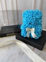 MINI OSO DE FLORES - AZUL