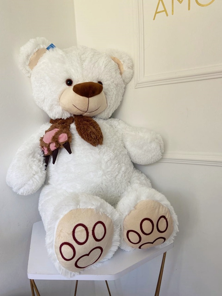 OSO DE PELUCHE - BLANCO 80CM  
